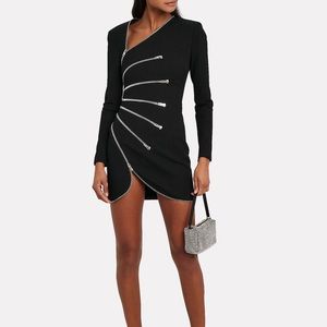 alexander wang sunburst zipper dress